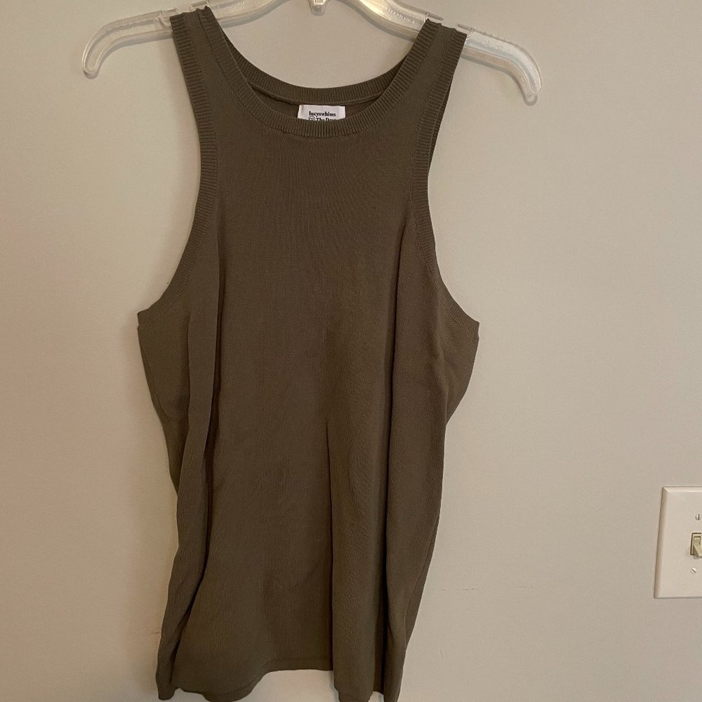 Army Green Tank Top